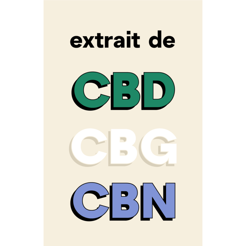 Extrait de CBD CBG CBN